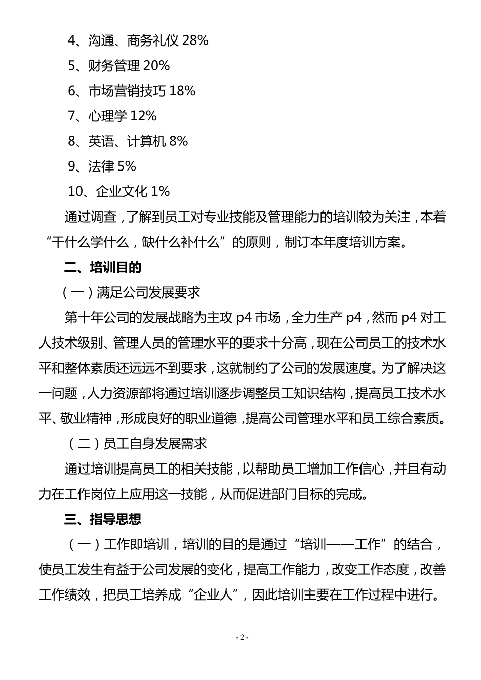 在职员工培训方案_第2页