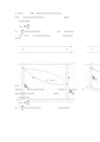 地下水动力学习题六裘布依偏微分方程的应用