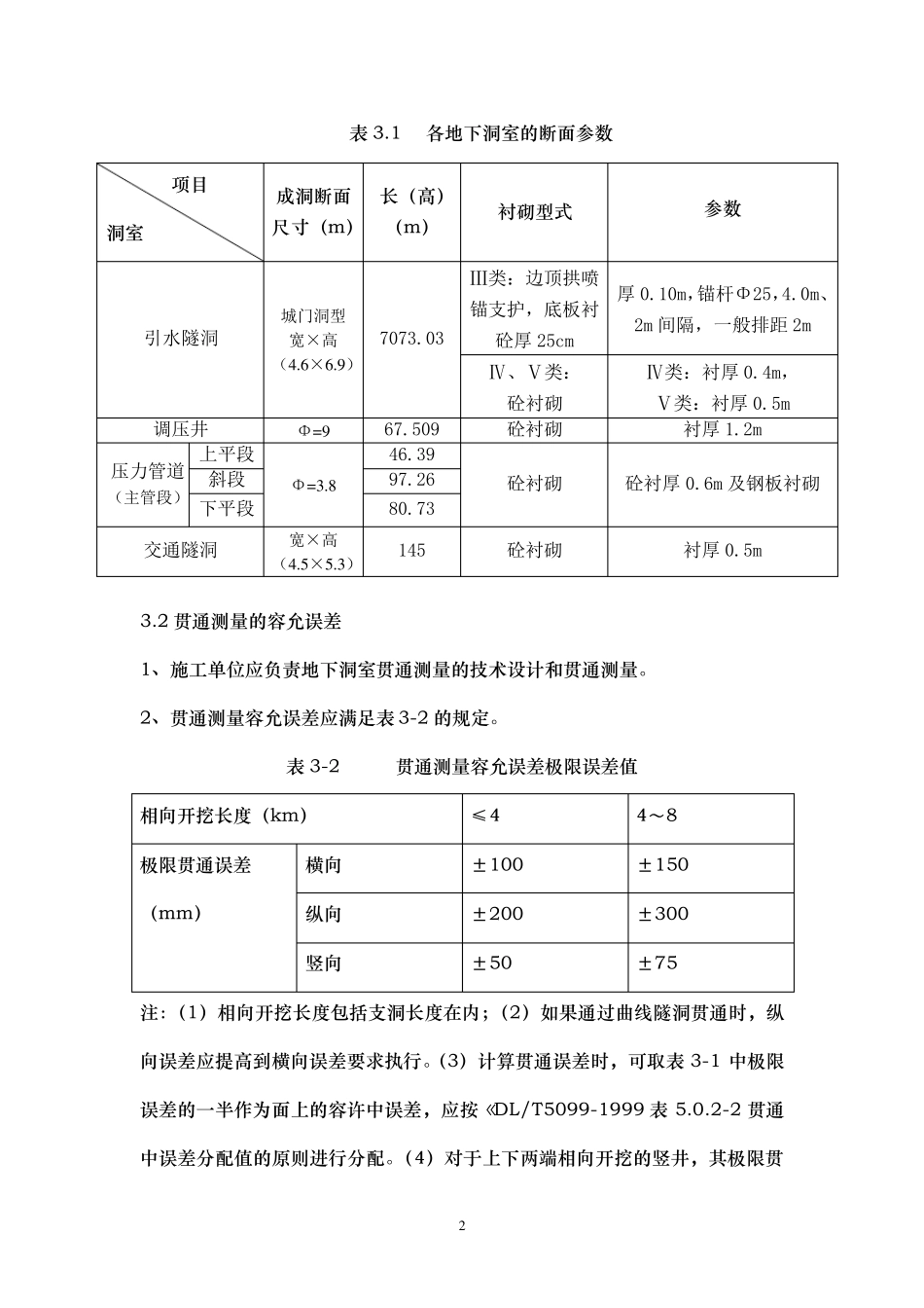 地下洞室开挖施工技术要求_第3页