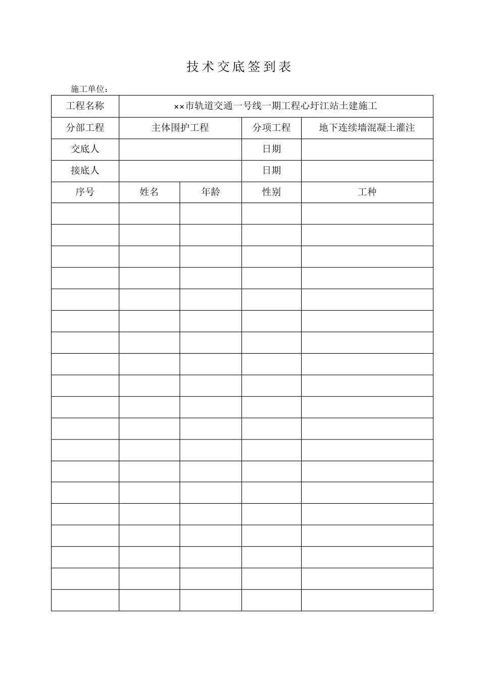 地下连续墙混凝土浇筑技术交底_第2页