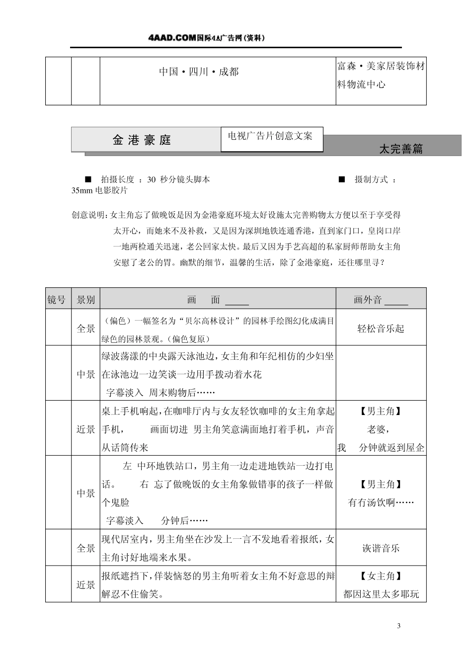地产文案影视广告剧本_第3页