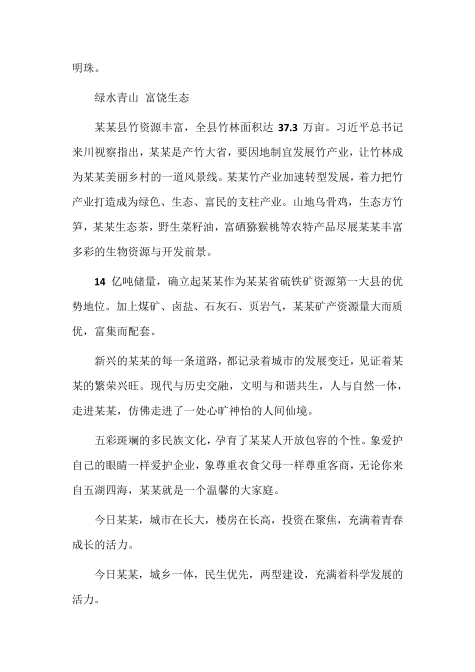 地区招商引资宣传片文案_第3页