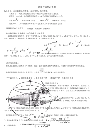 地图投影复习资料