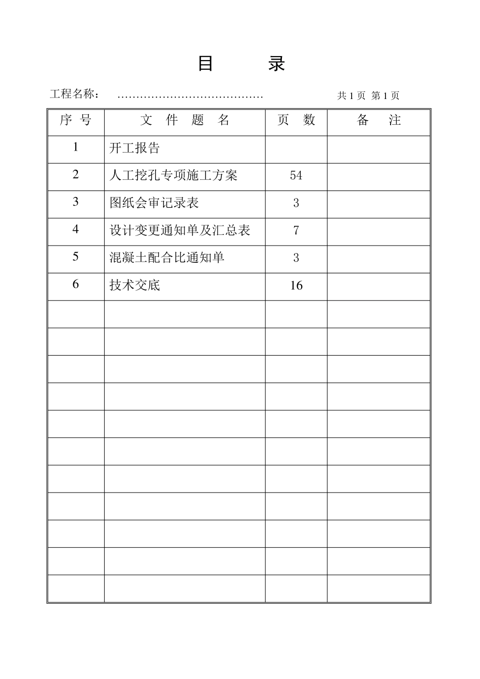 地基与基础分部验收所需资料目录_第2页
