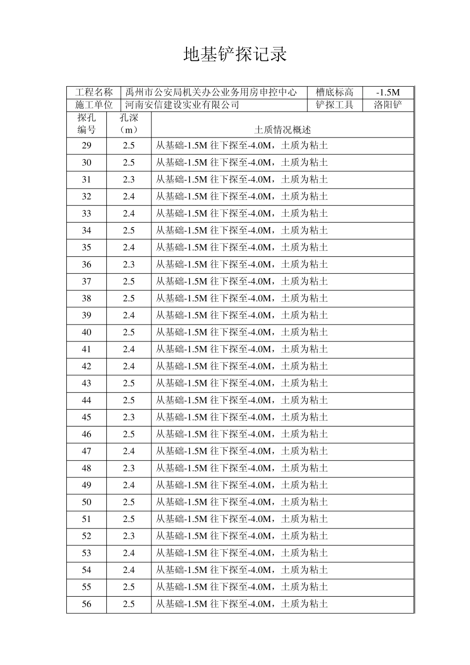 地基铲探记录_第2页