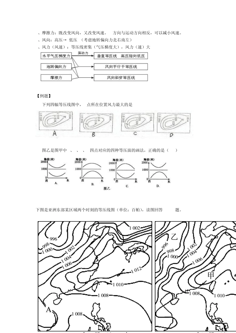 地球上的大气_知识点+例题_第3页