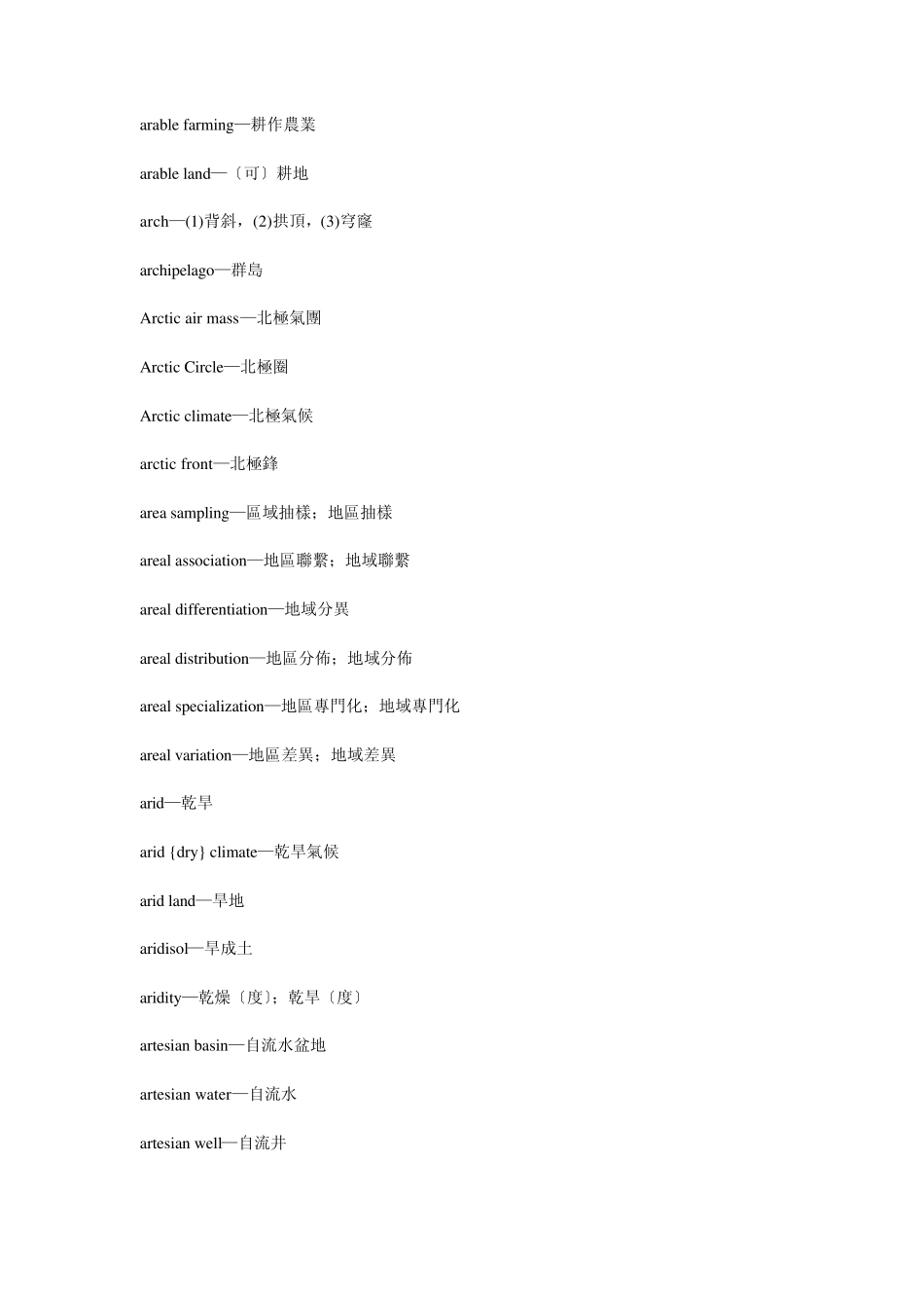 地理专业术语_第2页