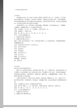 地理二十四山分金内外六事