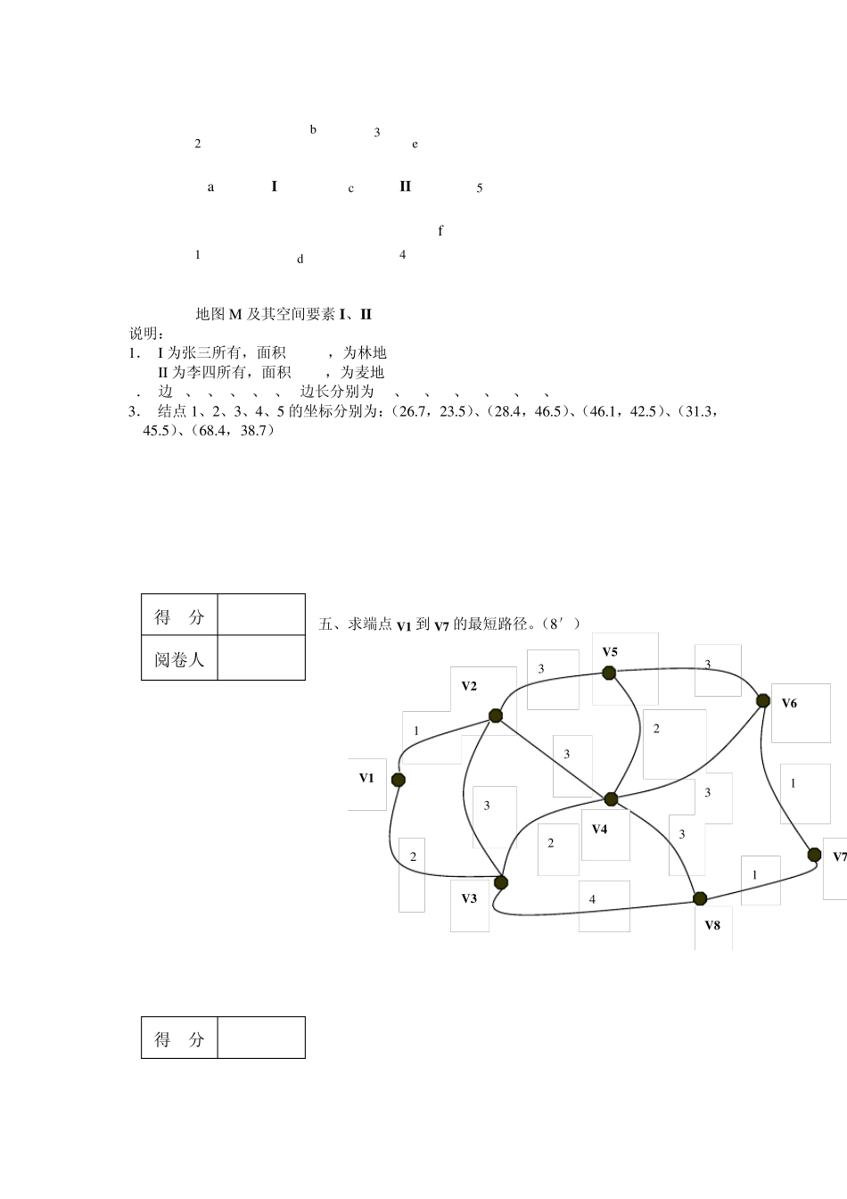 地理信息系统原理复习试题及答案_第2页