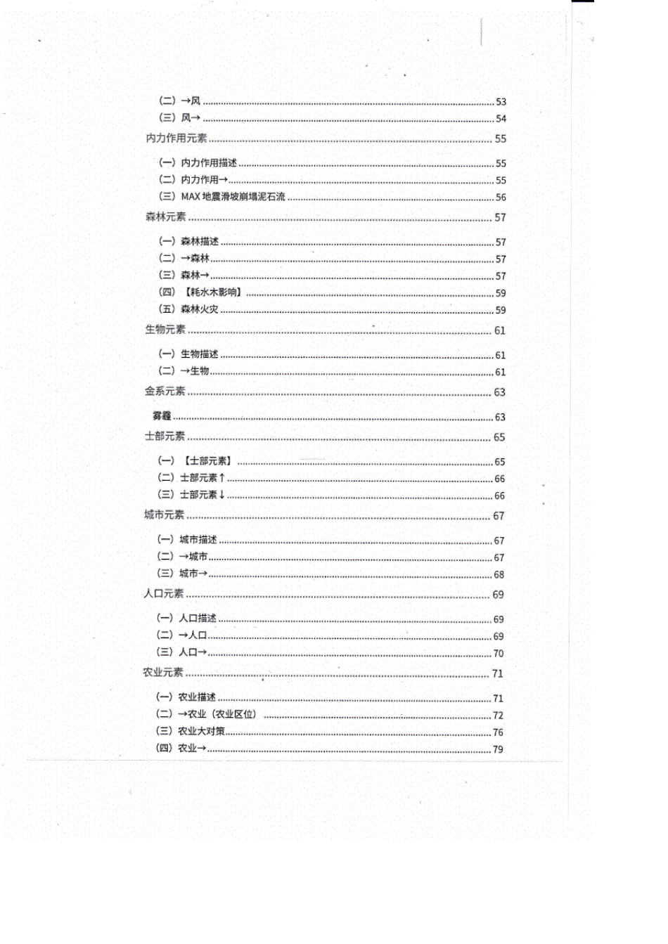 地理刘勖雯2020高考地理大题模版元素分析115页_第3页
