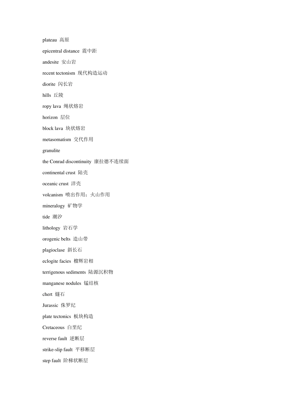 地质英语单词_第3页