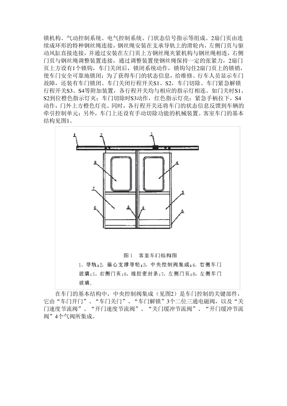 地铁车辆车门结构..._第2页