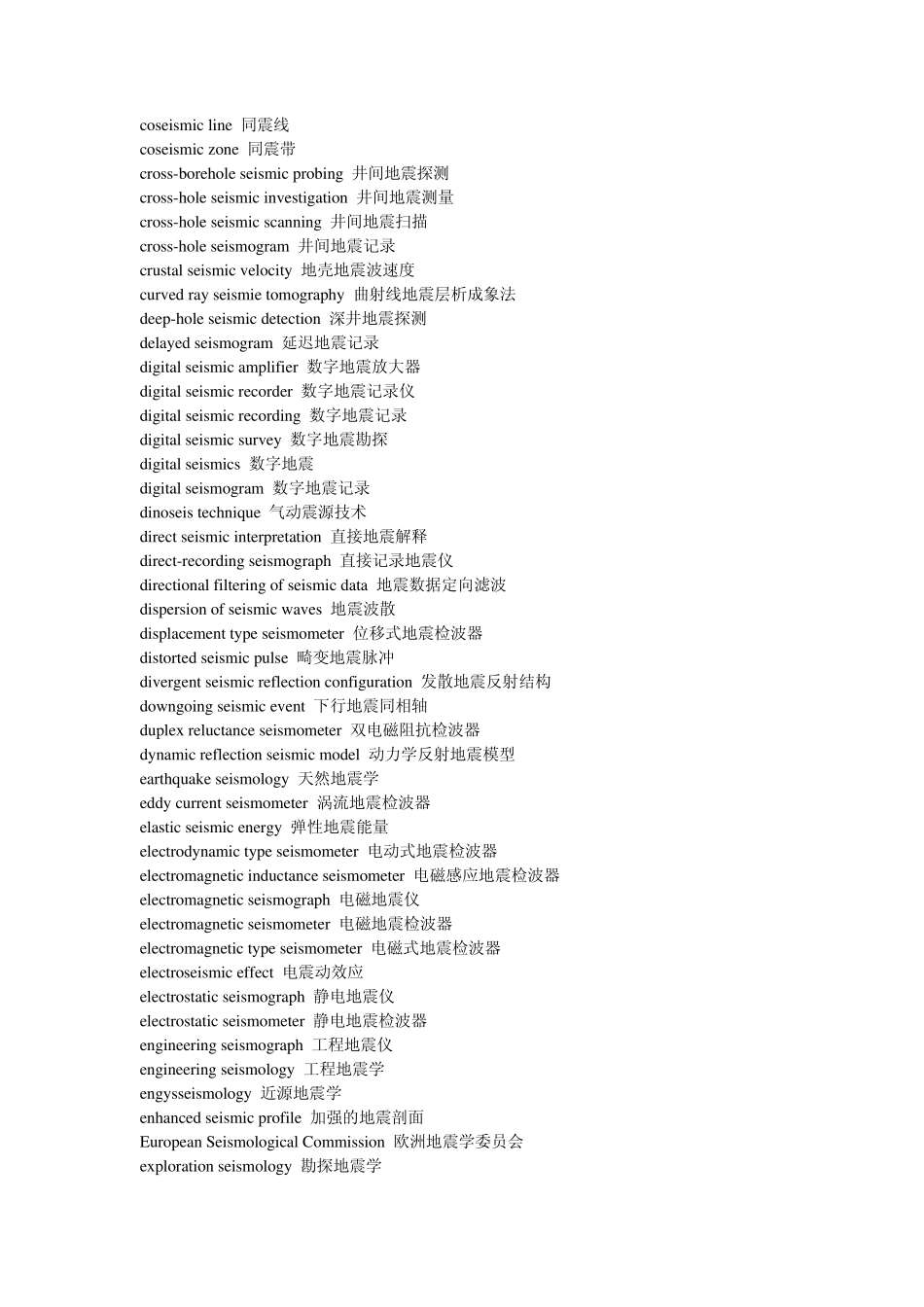 地震勘探有关英语单词_第2页