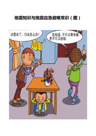地震知识与地震应急避难常识