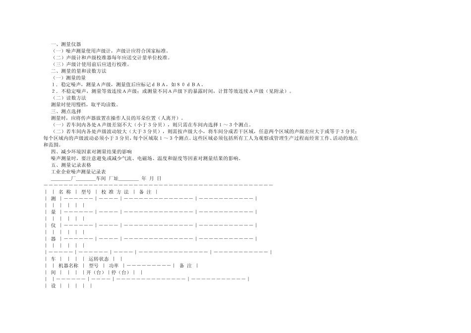 工业企业噪声卫生标准(试行草案)_第3页