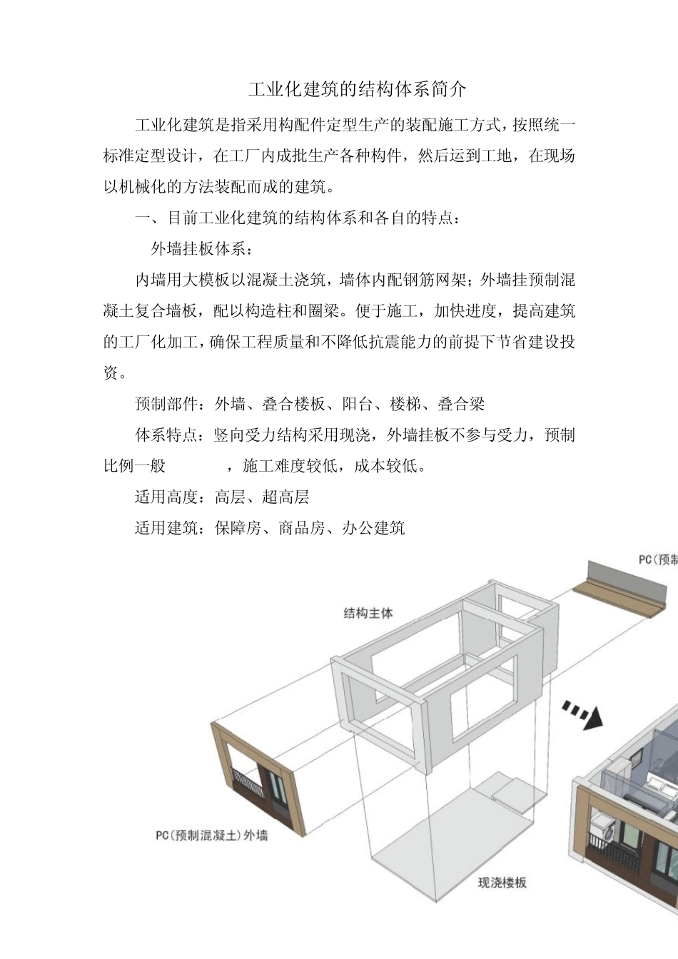 工业化建筑的结构体系简介_第1页