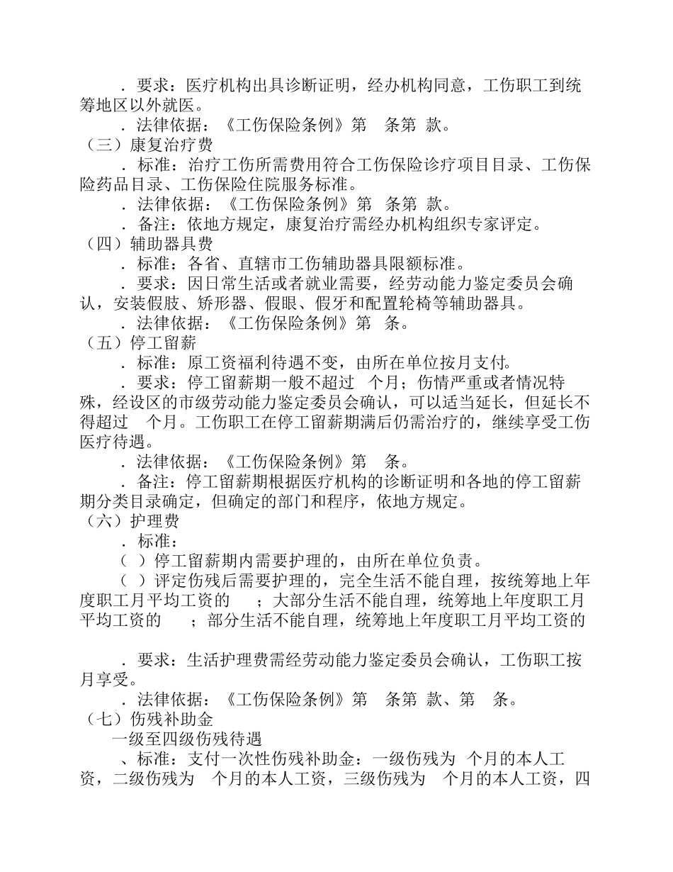 工伤赔偿标准_第2页