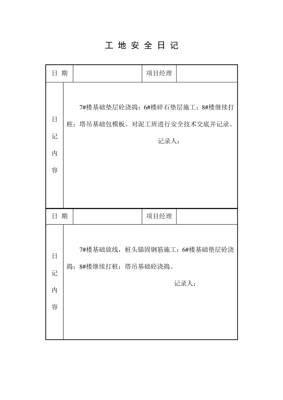 工地安全日记_第3页