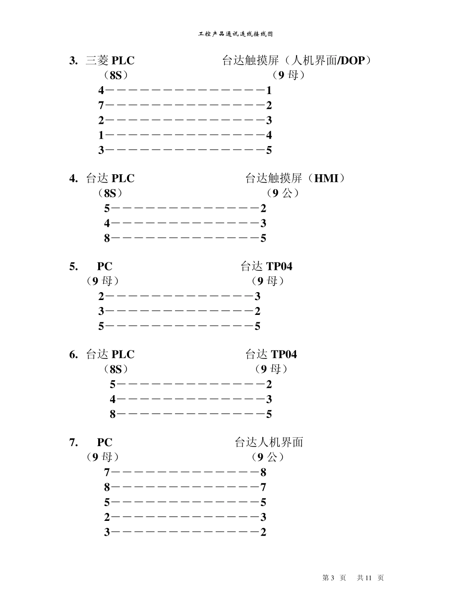 工控产品连线接线图_第3页
