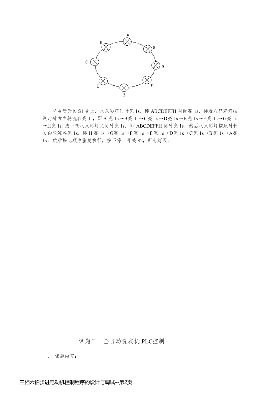 三相六拍步进电动机控制程序的设计与调试_第2页