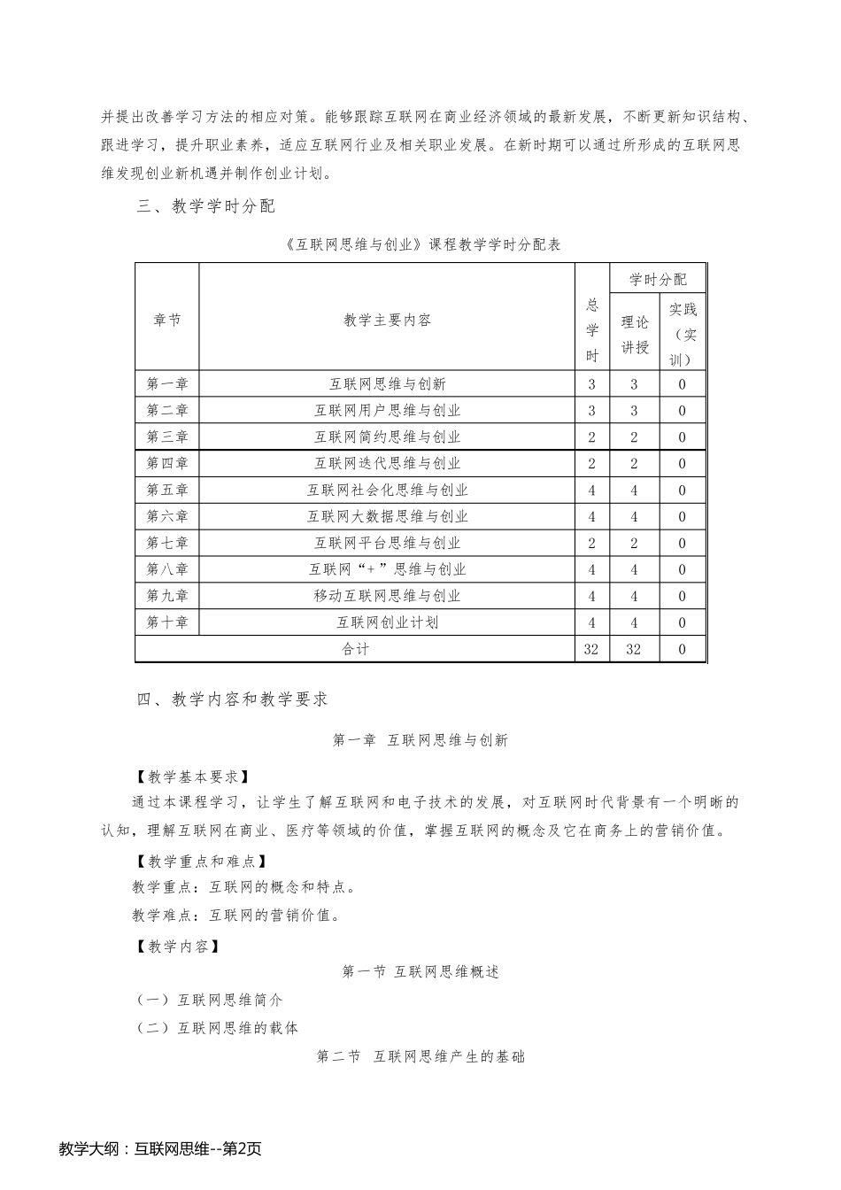教学大纲：互联网思维_第2页