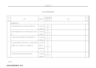 临床的试验稽查范围表