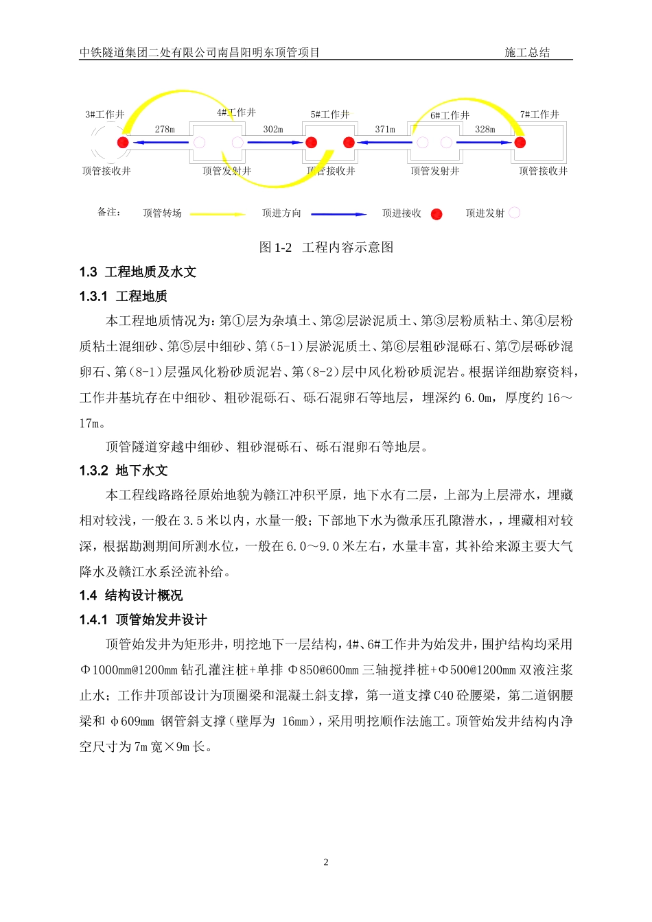 南昌电缆隧道顶管法施工技术总结_第2页