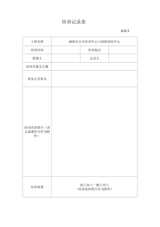 绿色施工表格