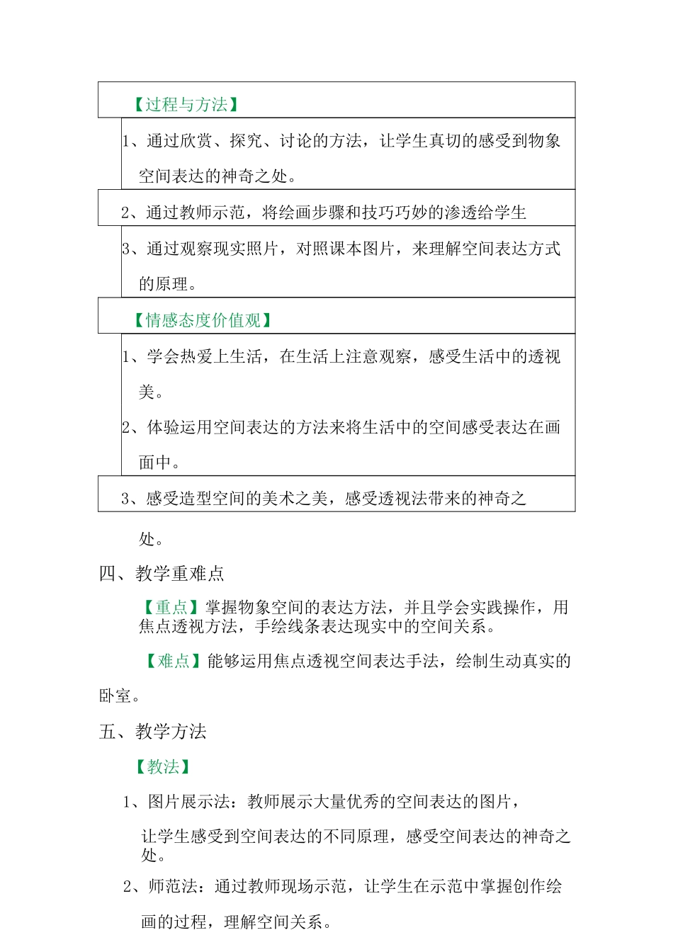 初中美术 手绘线条图像——物象空间的表达教案_第2页