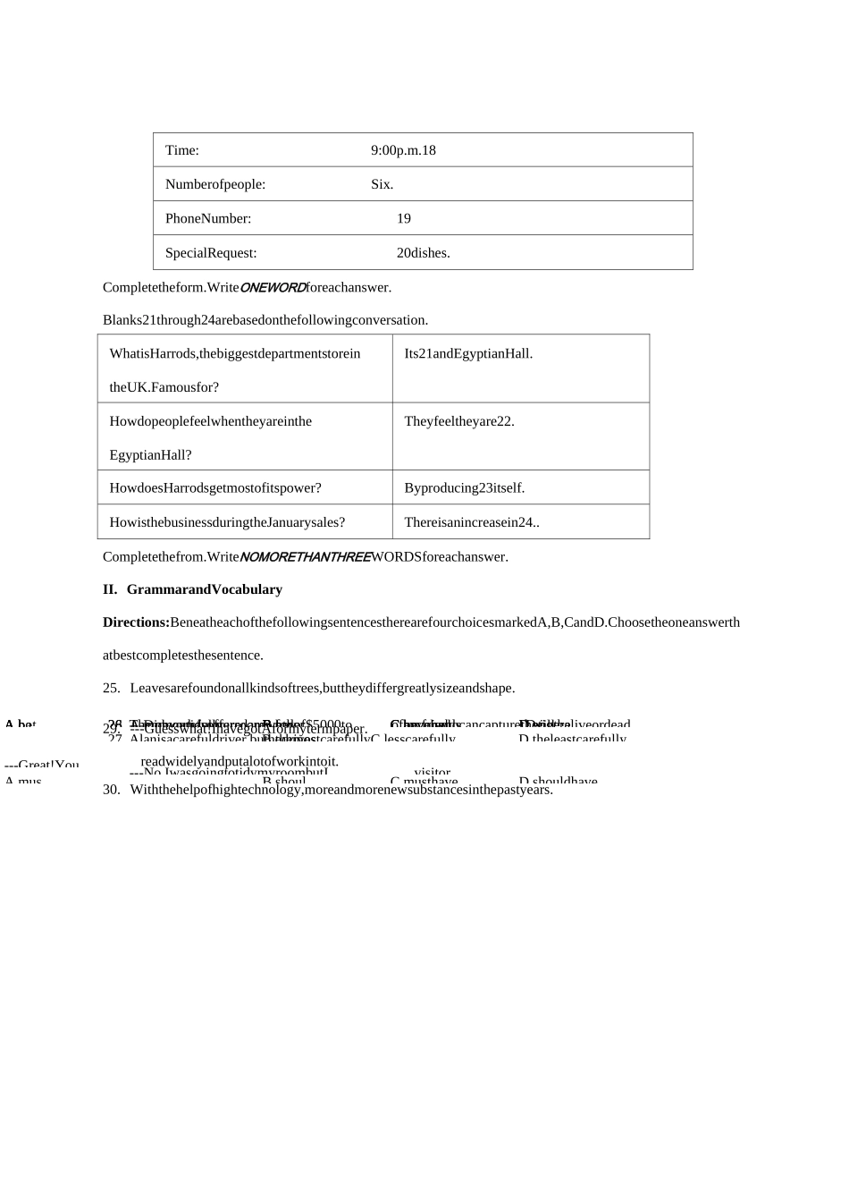上海英语高考试题及答案_第3页