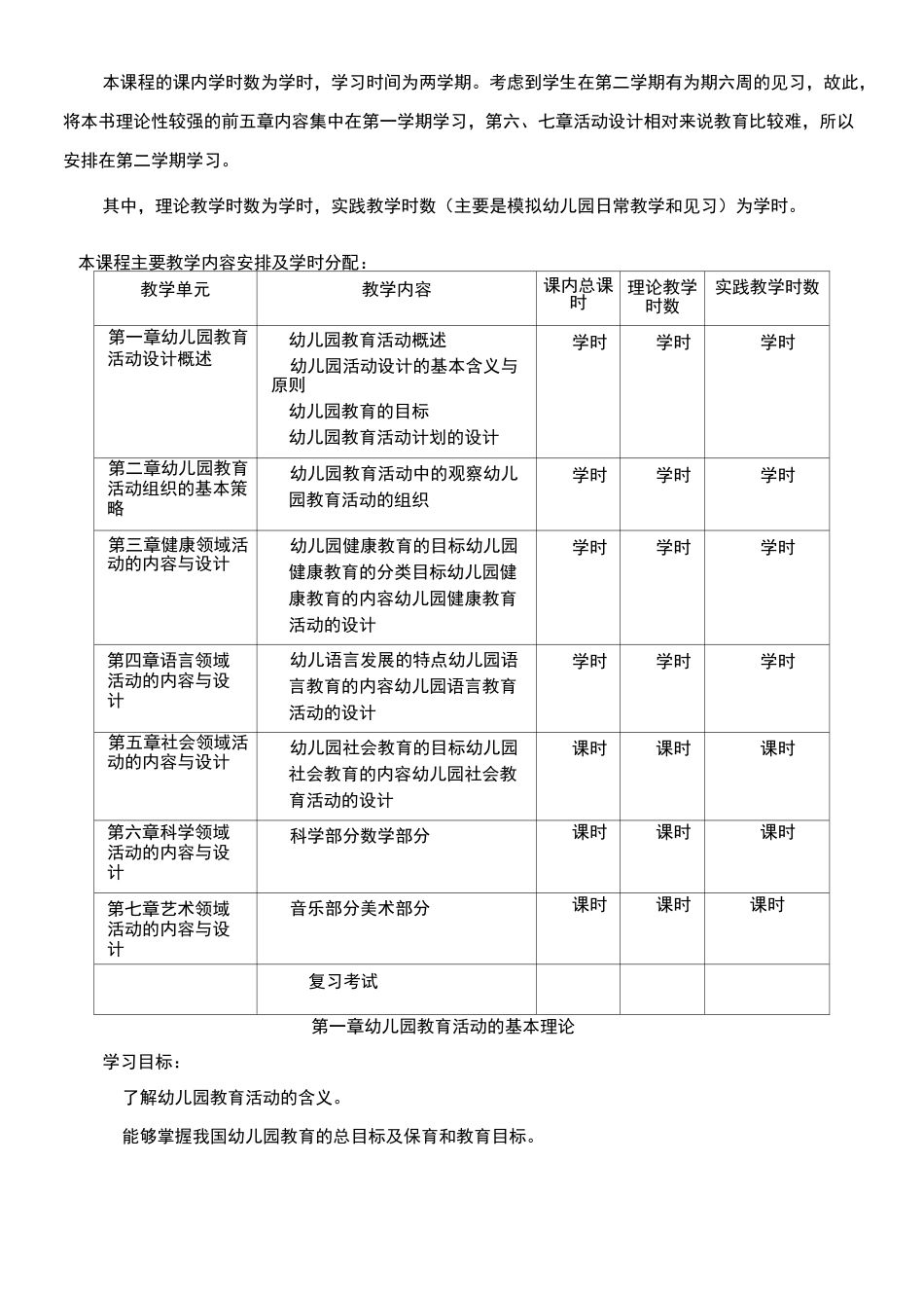 《幼儿园活动设计与指导》课程标准_第3页