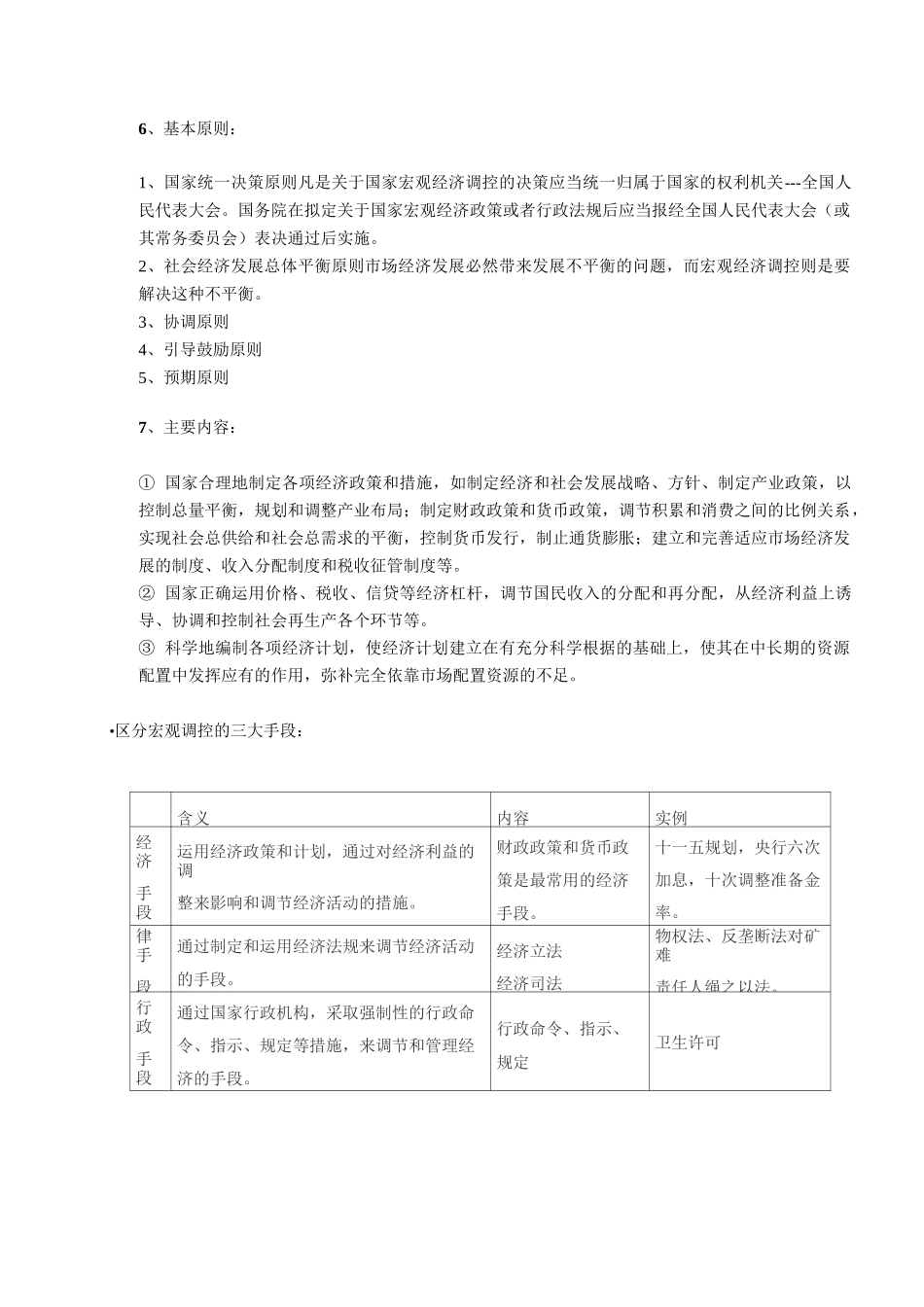 宏观调控知识点_第2页