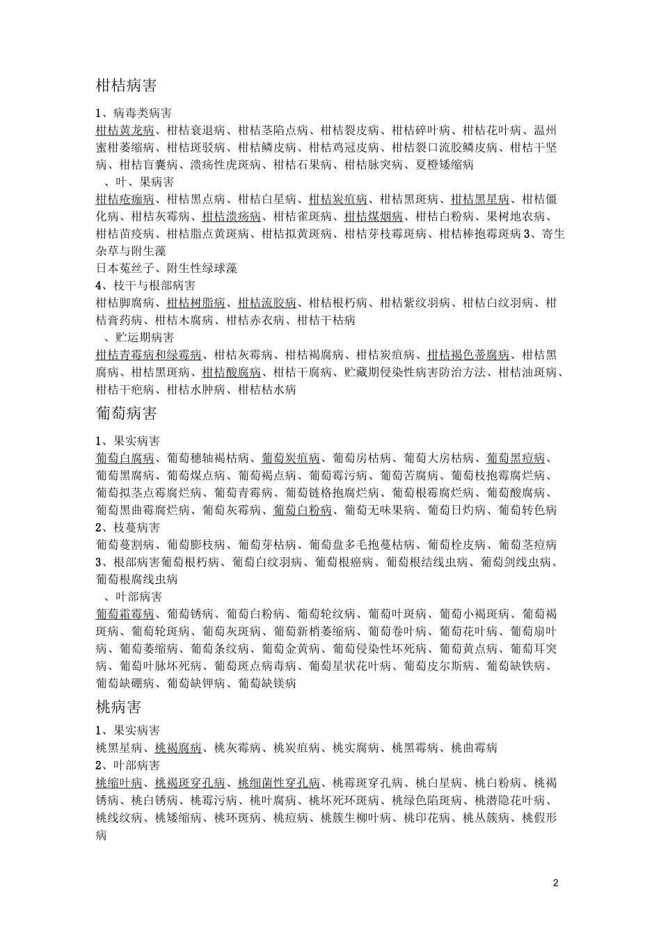 各种作物病害一览表_第2页