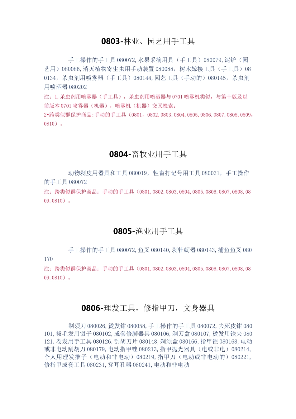 商标分类第8类_第3页