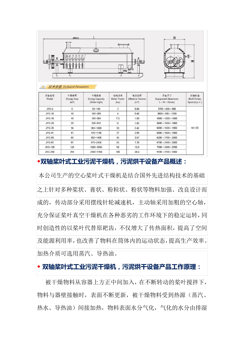双轴桨叶式工业污泥干燥机生产厂家_第3页