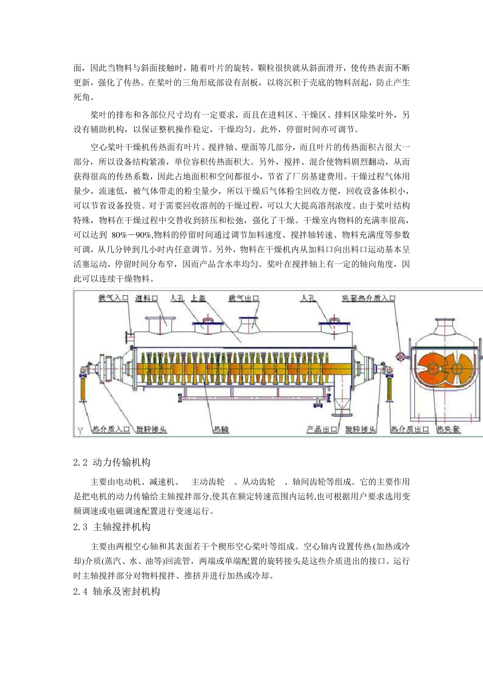 含金属污泥干化生产线,重金属污泥KJG桨叶式烘干机_第2页