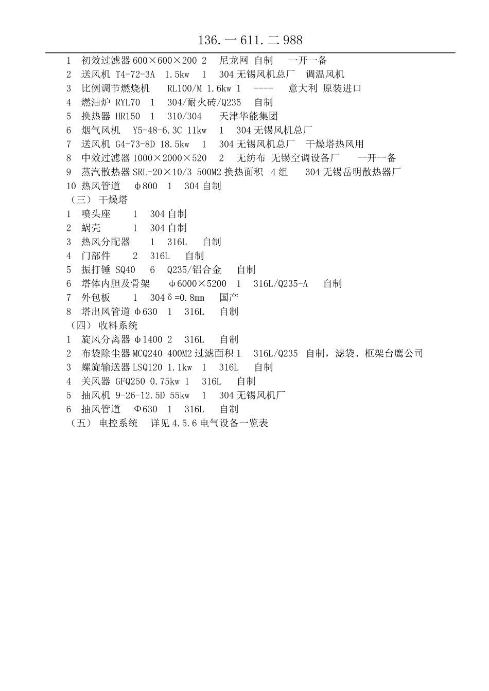 年产7000吨草酸钴喷雾干燥装置_第3页