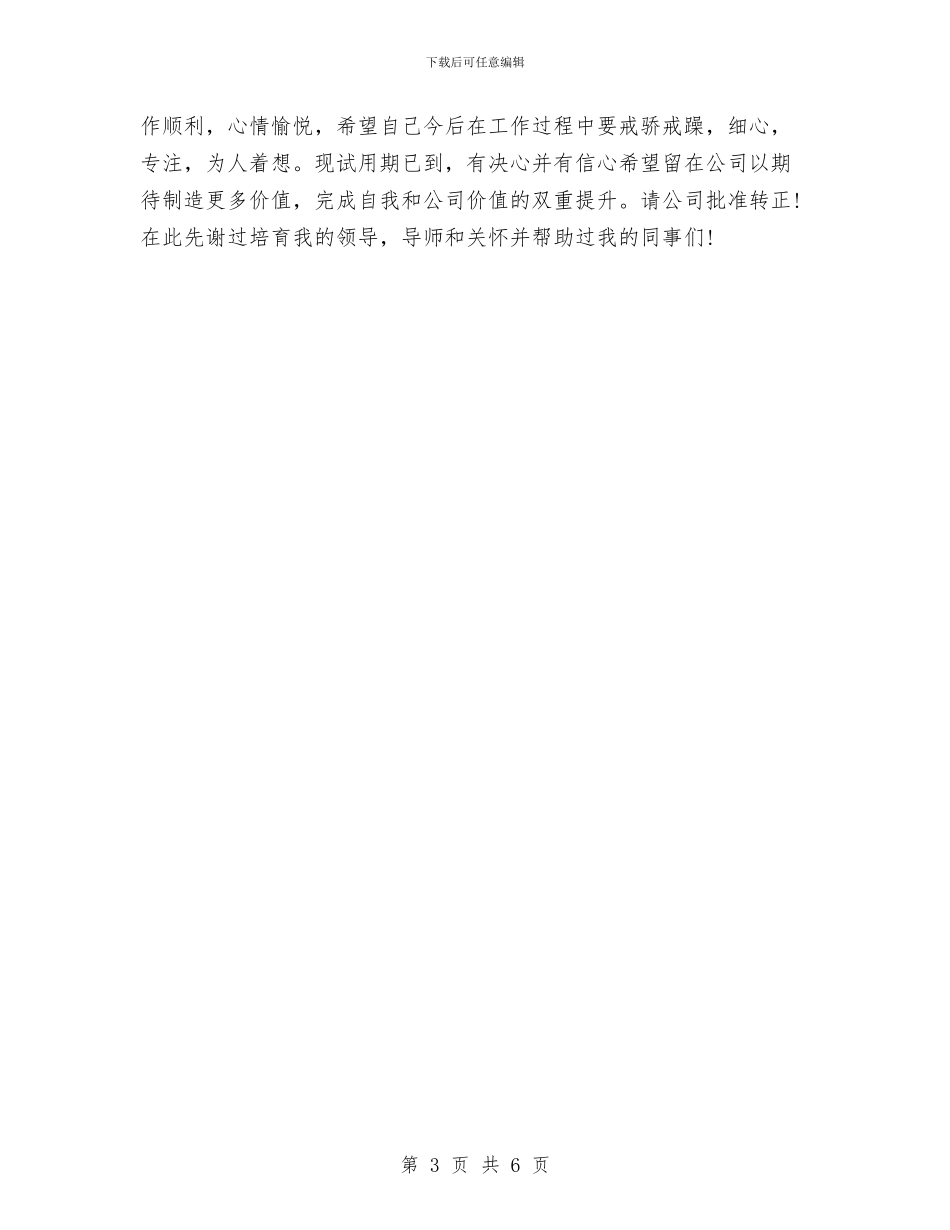 试用期工作总结销售员报告与试用期工作总结汇编_第3页