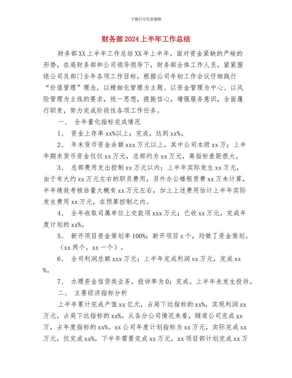 财务辞职申请书与财务部2024上半年工作总结汇编_第3页
