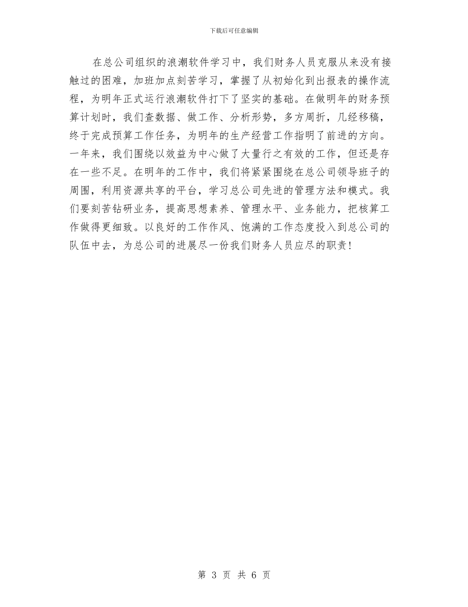 财务部年终总结的范文与财务部总监个人工作总结汇编_第3页