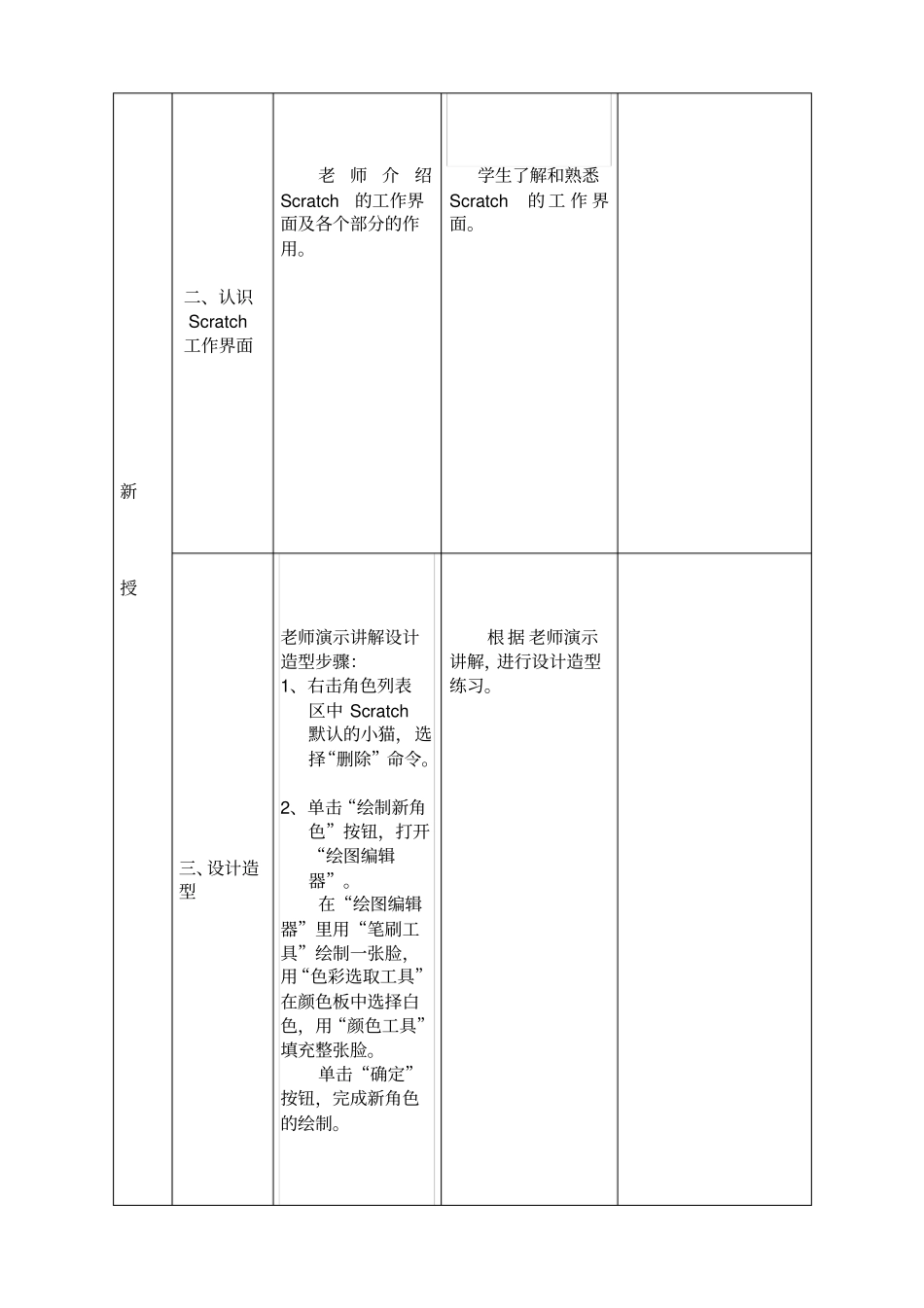 小学信息技术五年级下Scratch教学设计全_第3页