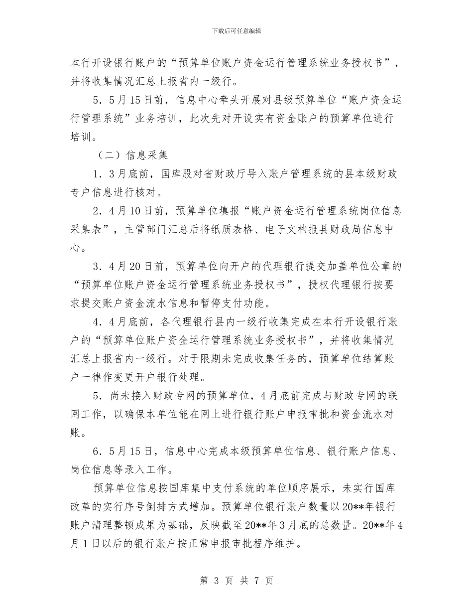 账户资金运行管理实施方案与质检人员爱岗敬业演讲稿范文汇编_第3页