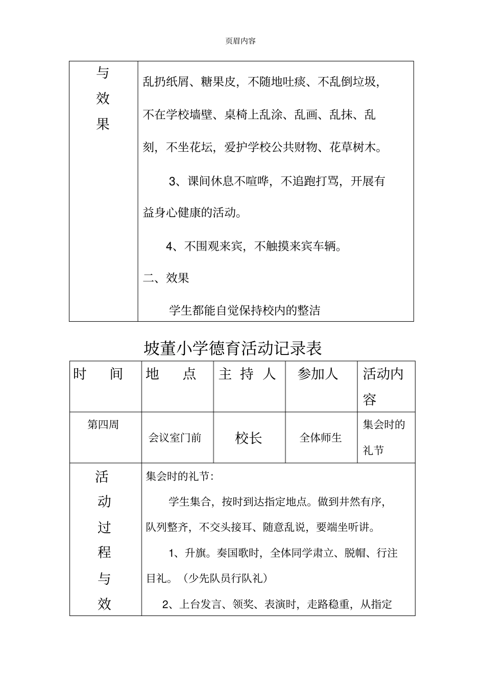 小学德育活动记录59562_第2页