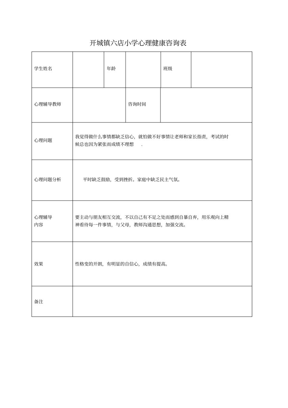 小学心理咨询记录表3讲解_第2页