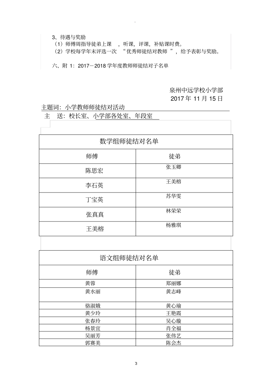 小学教师师徒结对活动实施方案_第3页