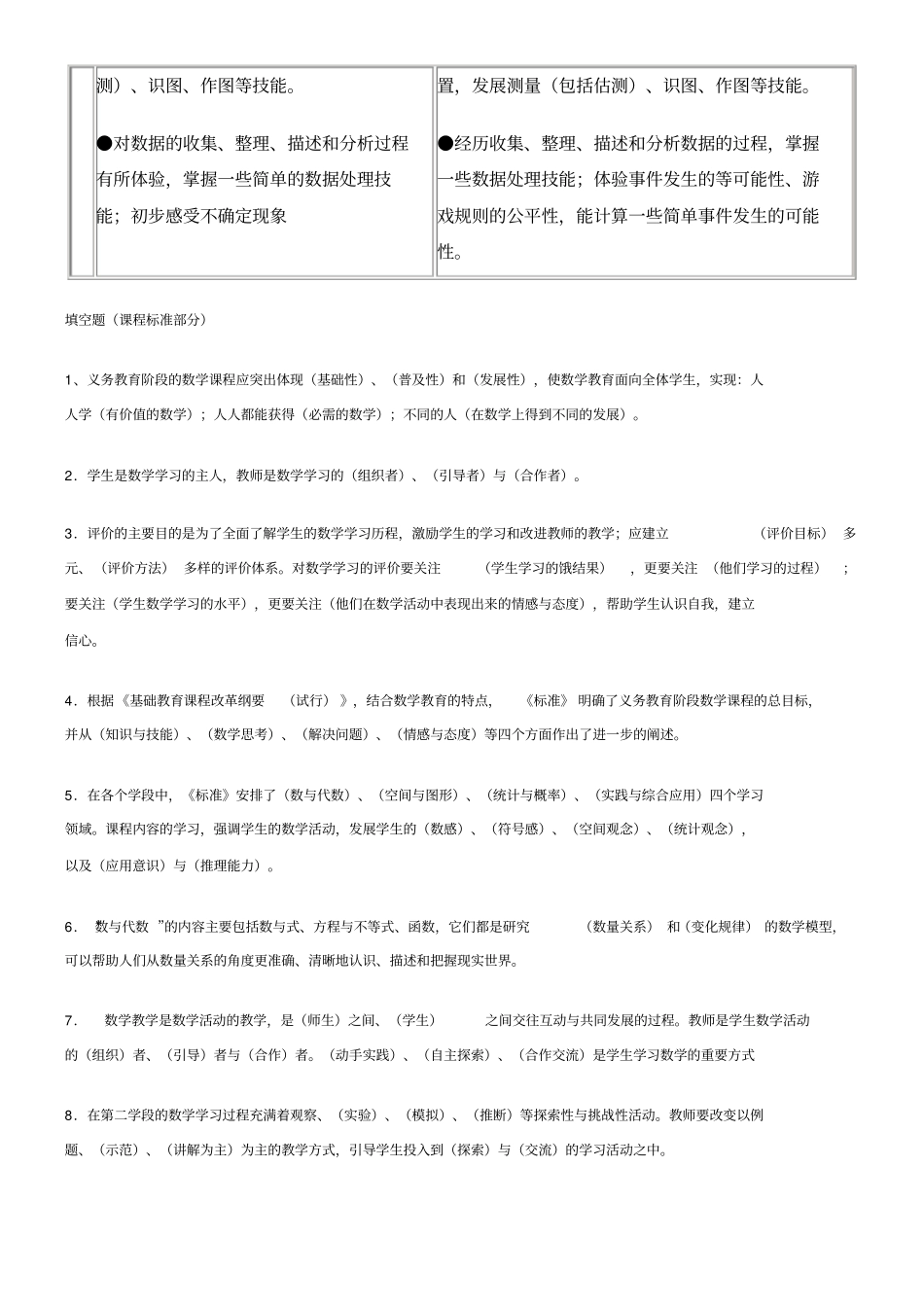 小学数学教材教法考试复习_第3页