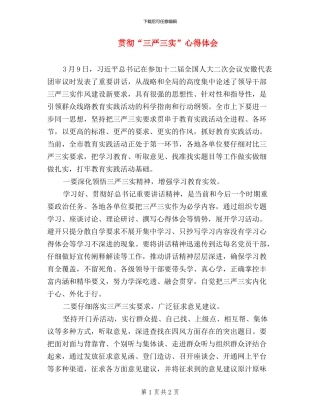 贯彻“三严三实”心得体会