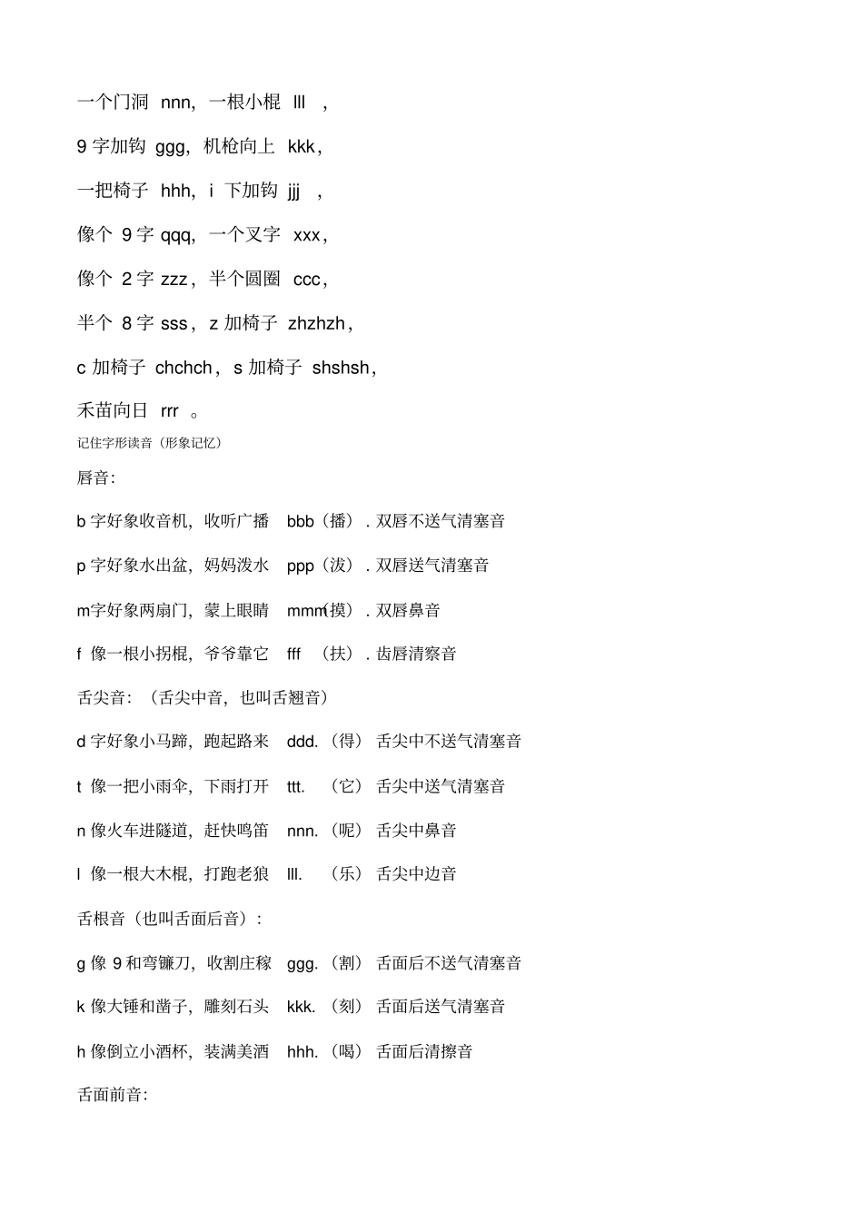 小学汉语拼音音节表_第3页