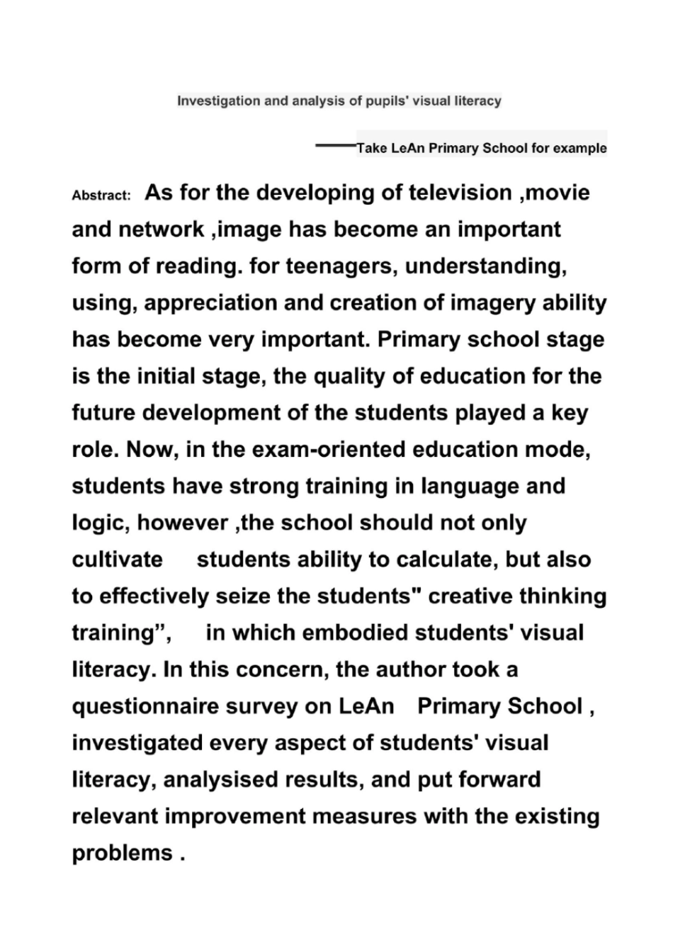 小学生视觉素养的调查与分析_第3页