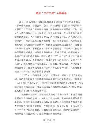 践行“三严三实”心得体会